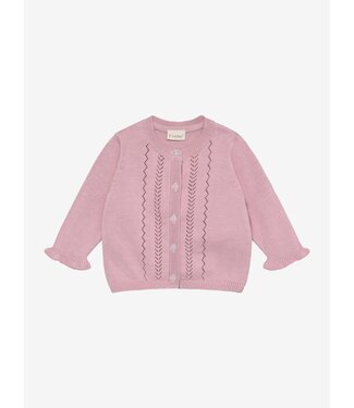 Fixoni Cardigan Knit Bleached Mauve by Fixoni