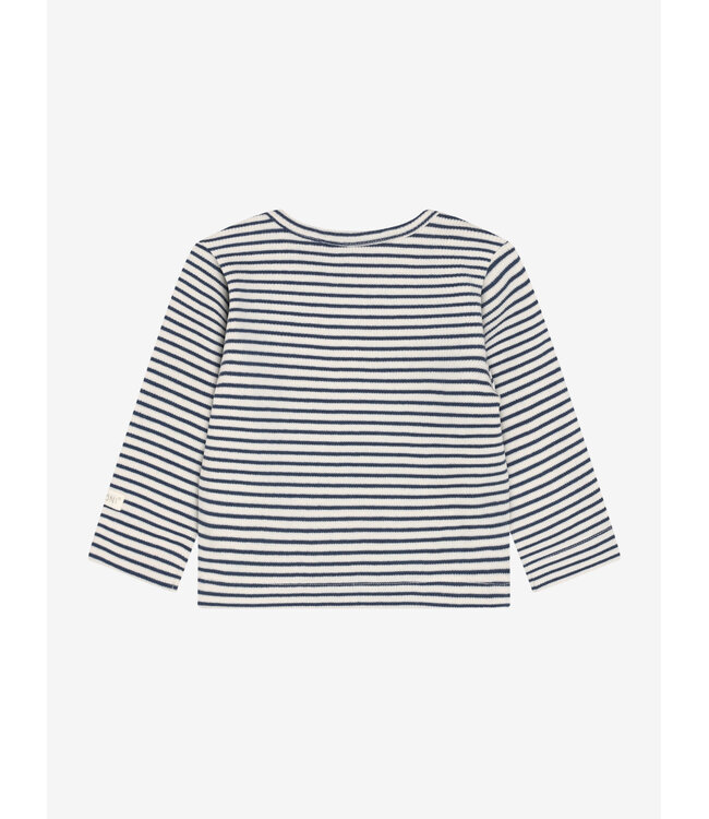 T-shirt LS Rib Vintage Indigo by Fixoni