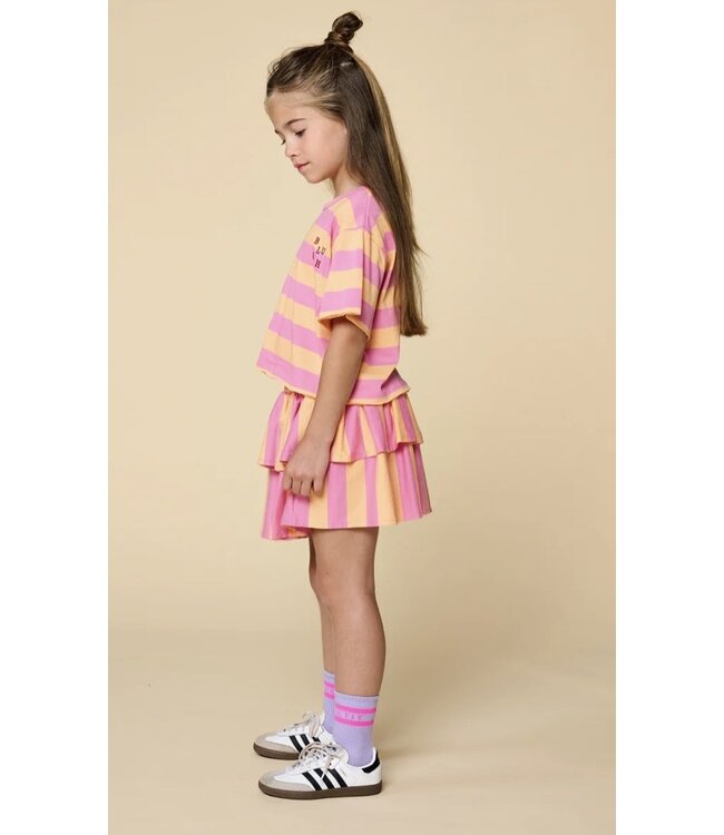 Stripe t_shirt Cashmere Rose /peach  cobbler by Petit Blush