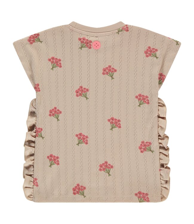 girls t-shirt short sleeve Beige by Stains & Stories