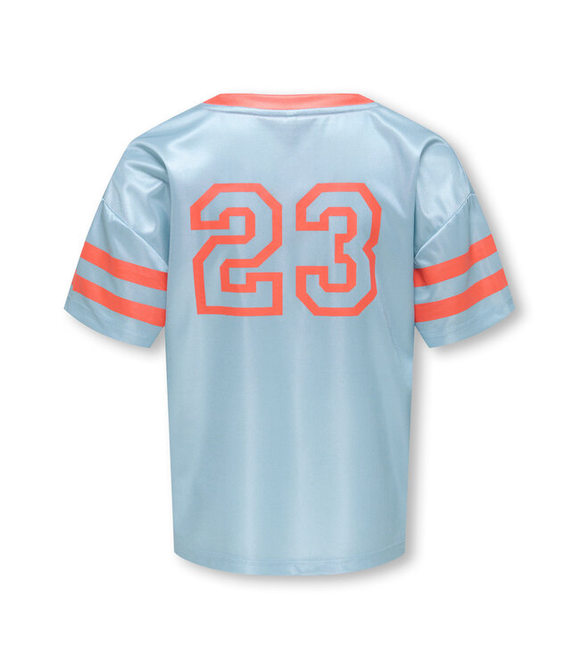 KOGLULU S/S V-NECK SPORTY TOP CS JRS Soft Chambray Tiger LilySOHO/23 by Kids Only