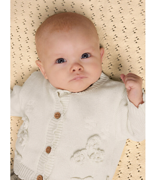 NBFDOLA LS KNIT CARD LIL Coconut Milk by Lil' Atlier