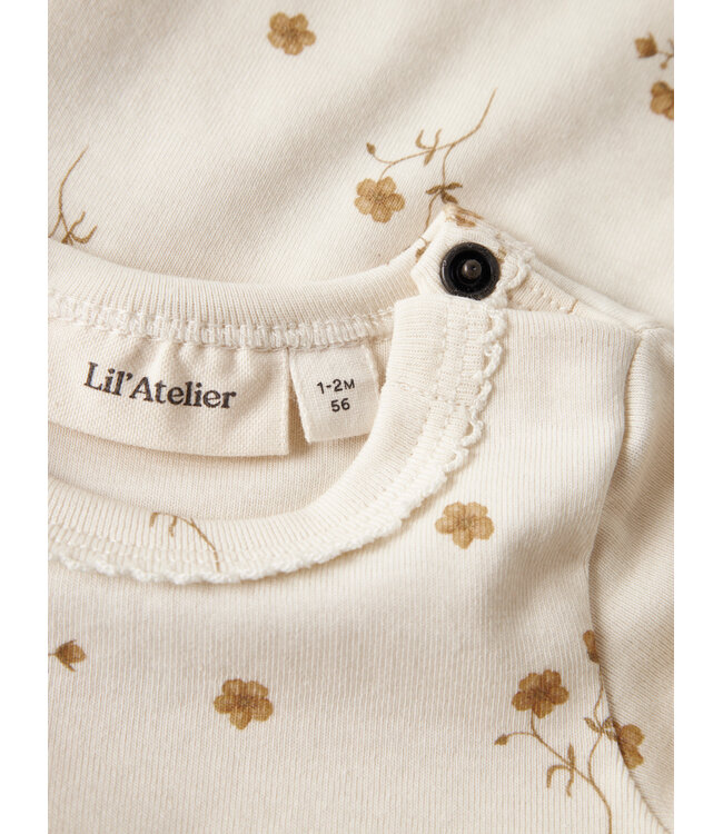 NBFLAYO SIG LS SLIM BODY LIL Coconut Milk FLOWER YELLOW by Lil' Atlier