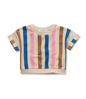 Sproet & Sprout Cropped sweatshirt stripes  Sesame by Sproet & Sprout
