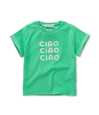 Sproet & Sprout Terry T-shirt ciao  Jade green by Sproet & Sprout