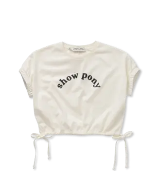 Sproet & Sprout Girls T-shirt show pony Off-white by Sproet & Sprout