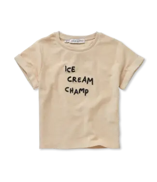 Sproet & Sprout Terry T-shirt ice cream champ Sesame by Sproet & Sprout