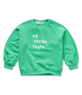 Sproet & Sprout Raglan sweatshirt ice cream champ Jade green by Sproet & Sprout
