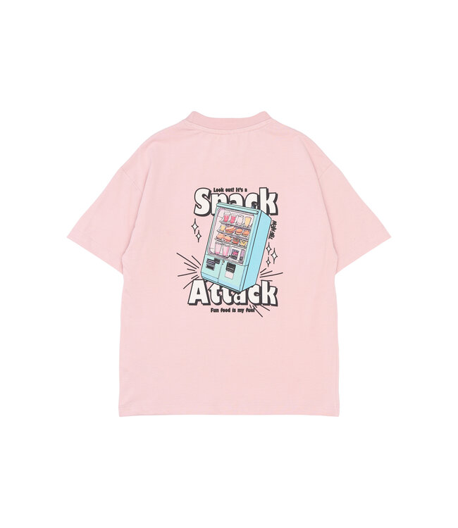 TNSnack OS S_S Tee Silver Pink by The New