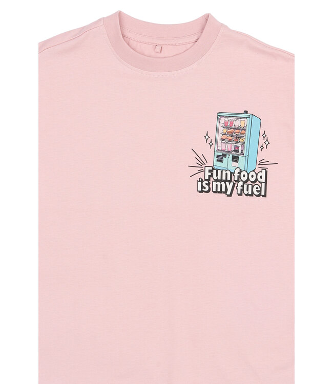 TNSnack OS S_S Tee Silver Pink by The New