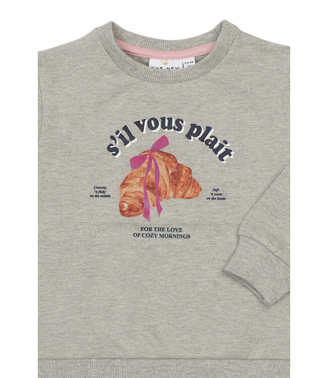 TNSTSolvej Sweatshirt Light Grey Melange by The New