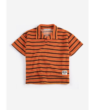 Bobo Choses Striped Brick terry cloth polo   by Bobo Choses