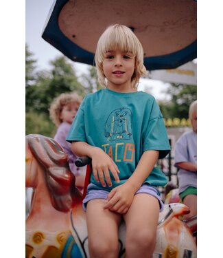 Daily Brat TACO T-SHIRT TEAL  by Daily Brat