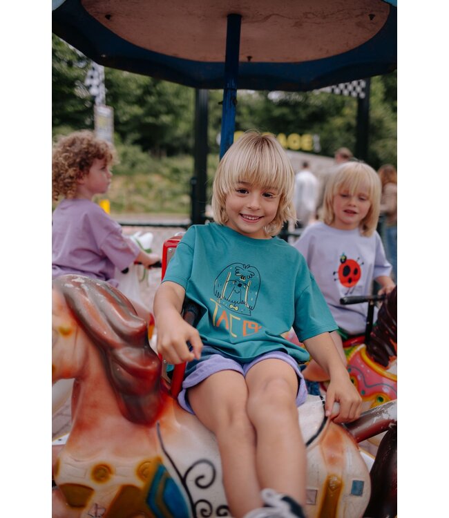 TACO T-SHIRT TEAL  by Daily Brat