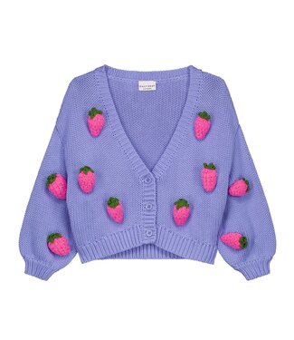 Daily Brat PINKY BERRY KNITTED CARDIGAN  by Daily Brat
