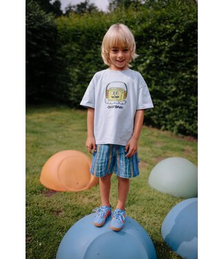 Daily Brat FUNKY HEADPHONES T-SHIRT STERLING BLUE  by Daily Brat