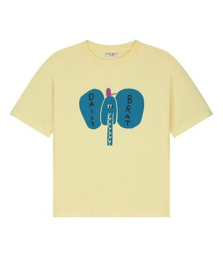 Daily Brat ELEFANCY T-SHIRT PALE BANANA  by Daily Brat