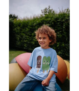 Daily Brat ICE CREAM CLUB T-SHIRT BLUE  by Daily Brat