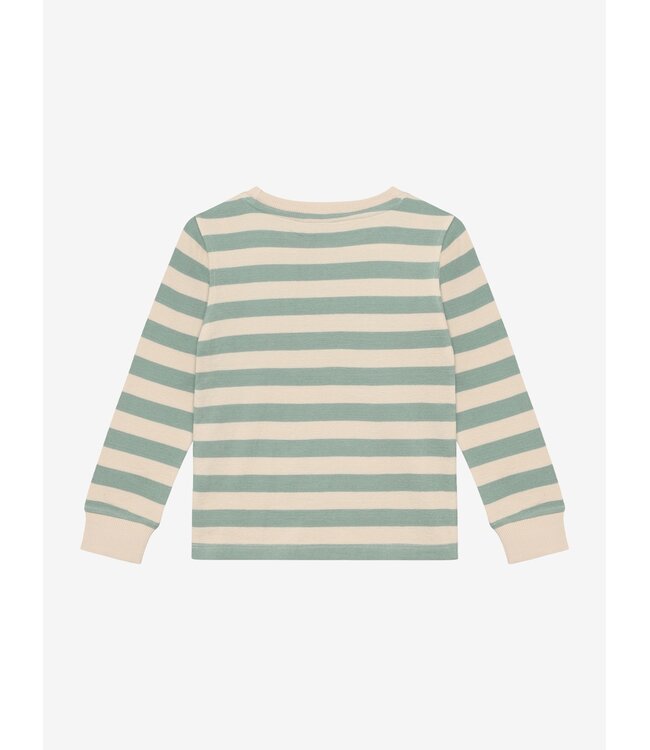 T-shirt Longsleeve Stripe Green Milieu by Daily7
