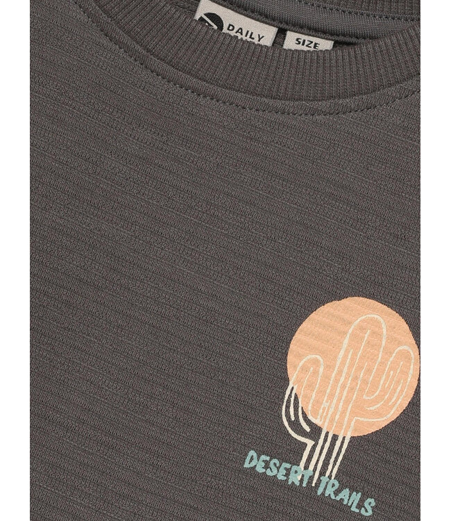 T-shirt Structure Print Thunderstorm by Daily7