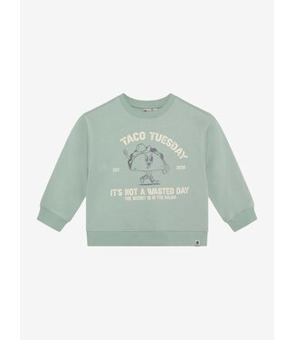 Daily7 Oversized Sweater Print Green Milieu by Daily7