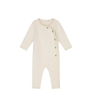 A tiny story baby suit ecru melange by a Tiny Story