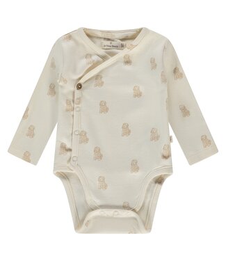 A tiny story baby romper long sleeve Ecru by a Tiny Story