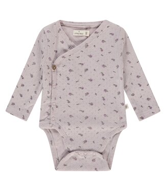 A tiny story baby romper long sleeve Light mauve by a Tiny Story