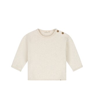 A tiny story baby pullover ecru melange by a Tiny Story
