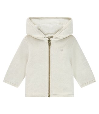 A tiny story baby jacket ecru melange by a Tiny Story