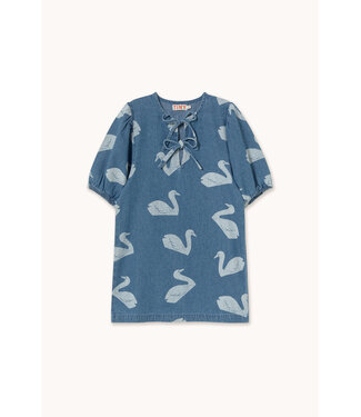 Tiny Cottons Big Swans Dress  by Tiny Cottons