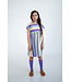 easy dress tricolor block stripe Repose ams