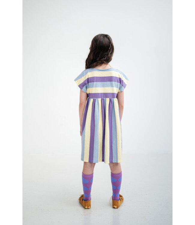 easy dress tricolor block stripe Repose ams