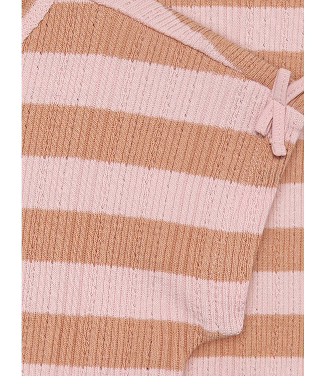 T-shirt Fancy Stripe Silver Pink by Daily7