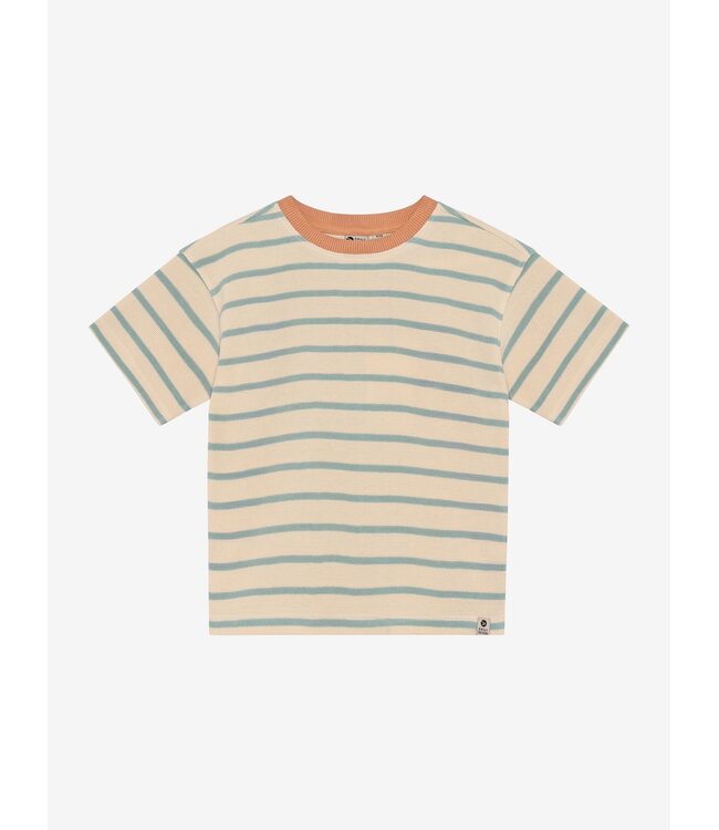 Oversized T-shirt Stripe Sandshell by Daily7