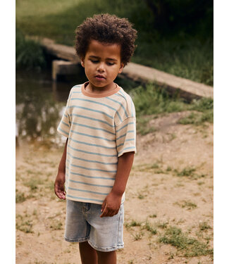 Daily7 Oversized T-shirt Stripe Sandshell by Daily7