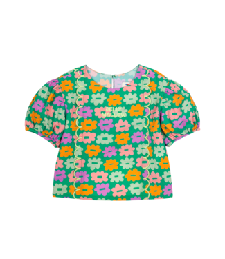 Jelly Mallow Flower seersucker blouse by Jelly Mallow