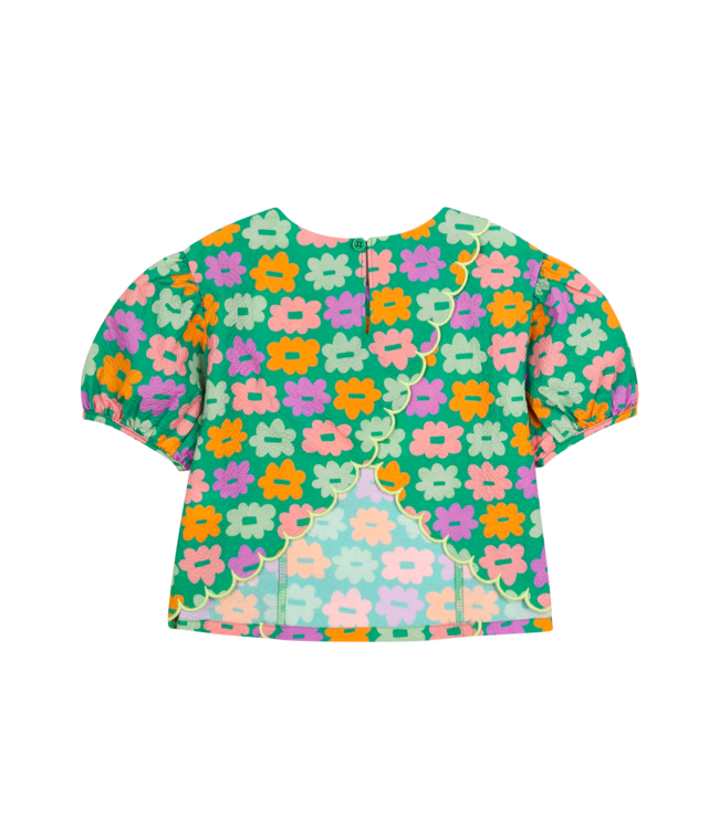 Flower seersucker blouse by Jelly Mallow