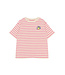 TNSanny OS S_S Tee Carmine Rose Striped by The New