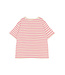 TNSanny OS S_S Tee Carmine Rose Striped by The New