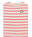 TNSanny OS S_S Tee Carmine Rose Striped by The New