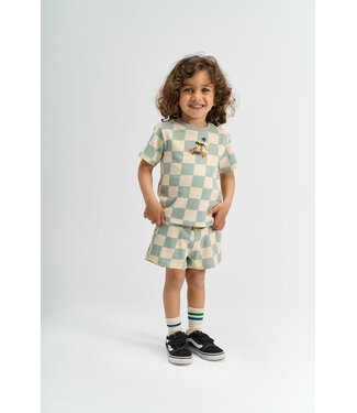 The New TNSTSebastian OS S_S Tee Aqua Gray AOP by The New