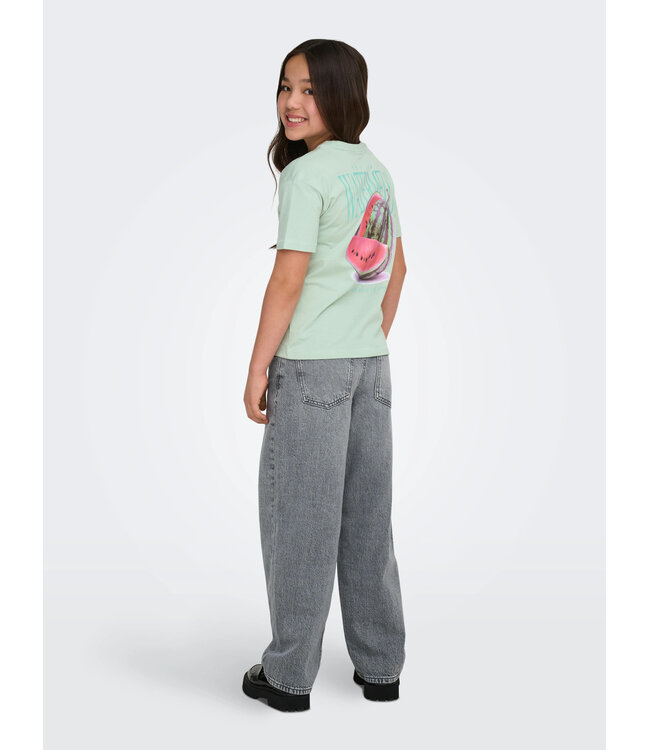 KOGHELEN LIFE S/S LOOSE TEE JRS NOOS Aqua Foam Watermelon by Kids Only