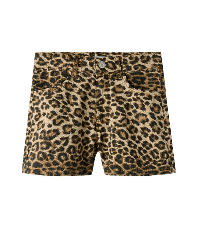 NKFROSE HW SHORTS 4444-TD NOOS Silver Mink LEOPARD by Name it