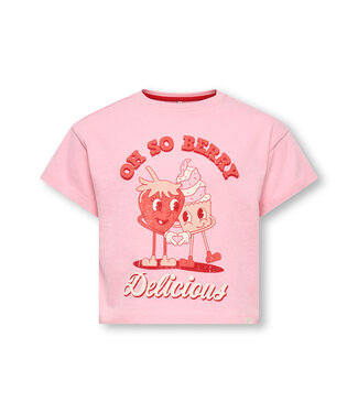 Kids Only KMGBELINDA LIFE SS REG PRINTED TEE JRS Romance Rose Delicious by Kids Only