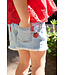 KMGROBYN EX VINT BERRY DNM SHORTS NOOS Light Blue Denim STRAWBERRY EMBROIDERY by Kids Only