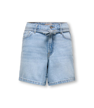 Kids Only KOGGIANNA HW BELT SHORTS PIMBOX DNM NOOS Light Blue Denim by Kids Only