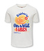 KOGBOLETTE LIFE S/S TOP JRS Cloud Dancer Orange Vibes by Kids Only