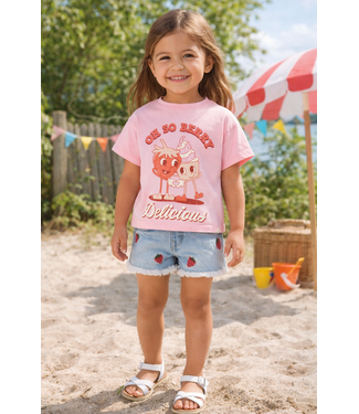 Kids Only KMGBELINDA LIFE SS REG PRINTED TEE JRS Romance Rose Delicious by Kids Only