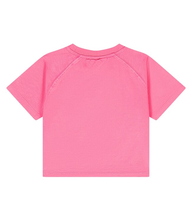girls t-shirt short sleeve Neon Pink by Stains & Stories